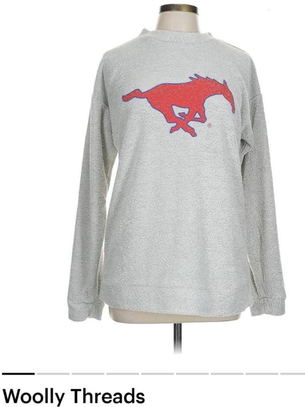 SMU Wooly Threads Crewneck/Sweater